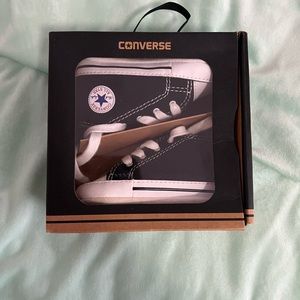 Converse baby shoes, black, gently used